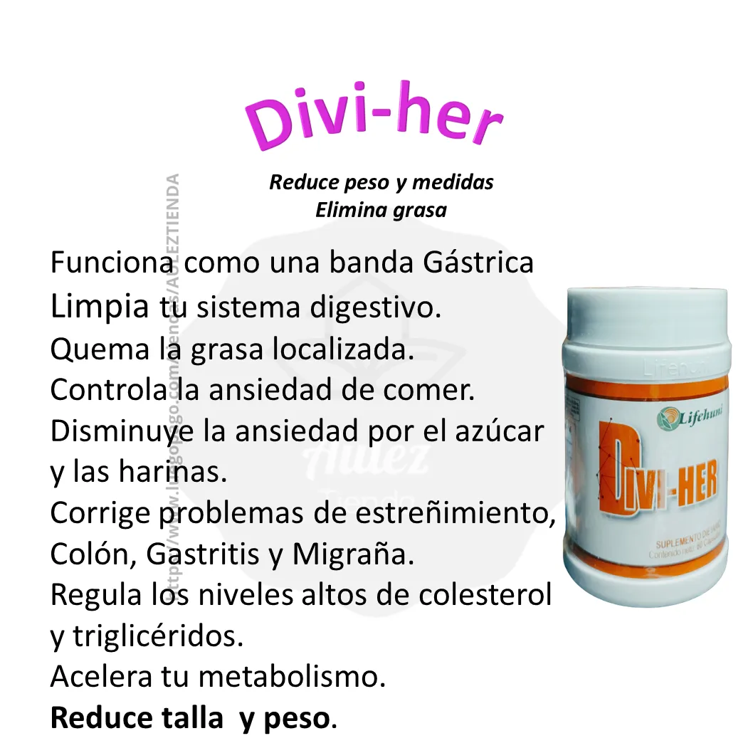 Divi-Her Suplemento Natural Para Bajar De Peso  LIFEHUNI